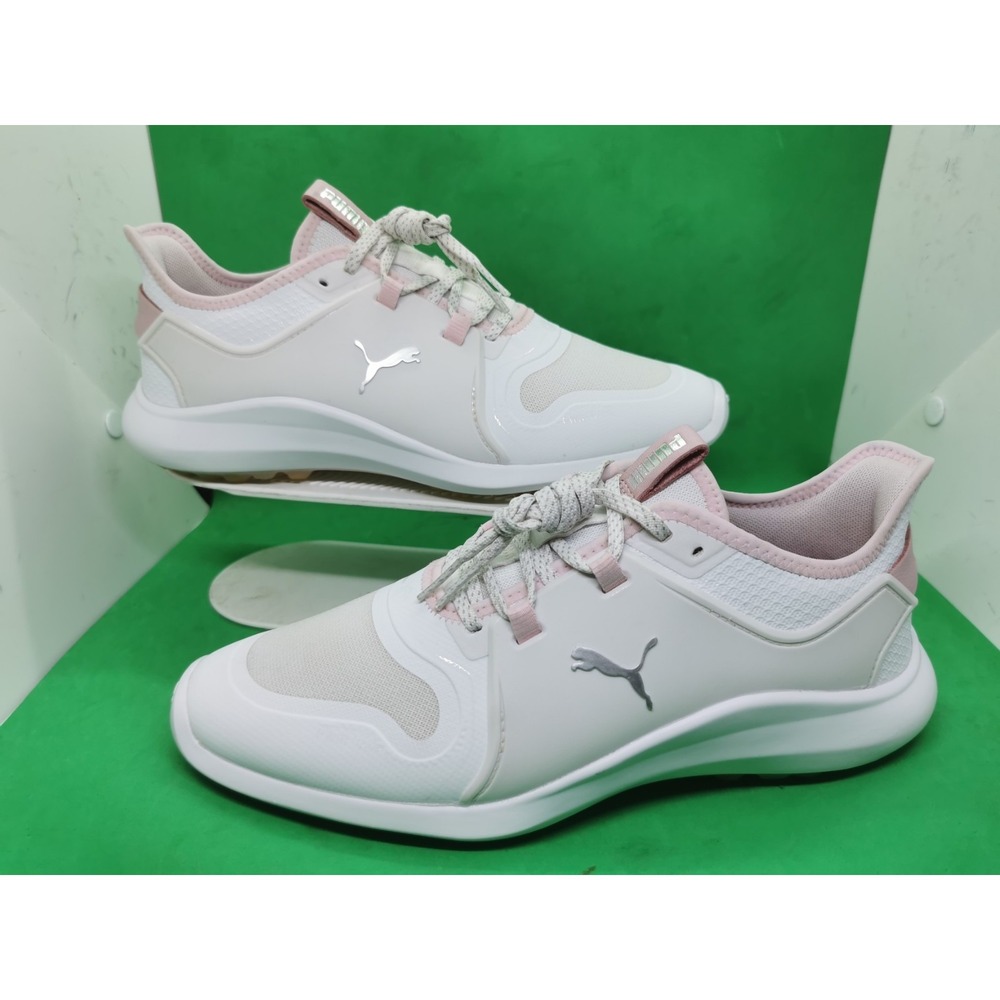Puma Golf Ladies Ignite Fasten8 Spikeless Golf Shoes White Pink Women's Size 9
